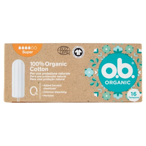 o.b. Organic Super Tampons 16 pz